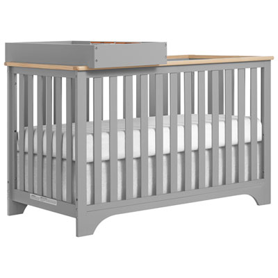 Lit De Bébé Transformable 5-En-1 Avec Table À Langer Orion De Dream On Me - Gris