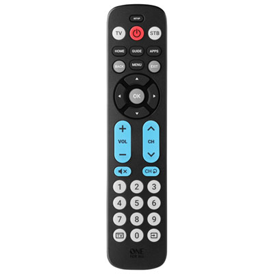 Télécommande Universelle Big Button 2-En-1 De One For All (Urc6821)