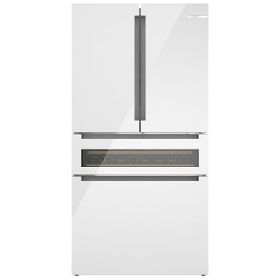 Bosch 36" 14.5 Cu. Ft. French Door Refrigerator with Water & Ice Dispenser (B36CL81ENW) - White Great design