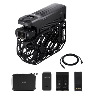 HoverAir X1 Pro Quadcopter Drone Basic Combo with Camera, Extra Battery, Charging Hub & Case - Black