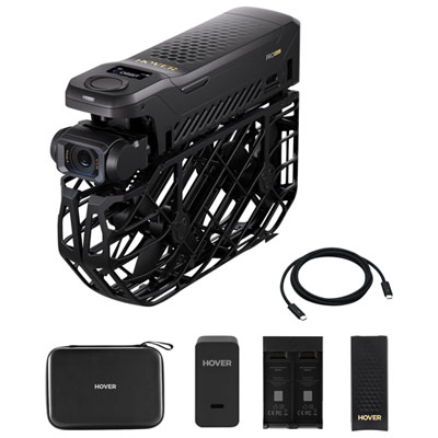 HoverAir X1 Pro Max Quadcopter Drone Basic Combo with Camera, Extra Battery, Charging Hub & Case - Black