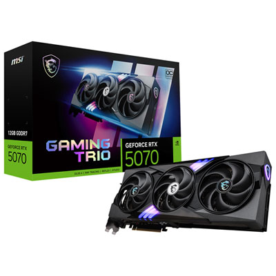 Image of MSI GeForce RTX 5070 Gaming Trio OC 12GB GDDR7 Video Card