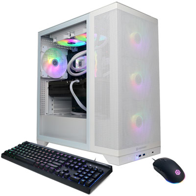 CyberPowerPC Gamer Supreme Gaming PC - White (AMD Ryzen 9 9900X/32GB RAM/2TB SSD/GeForce RTX 5080) - Eng Absolutely love the best of a computer this is, the 5080 and 32gb Ram really do my games justice and