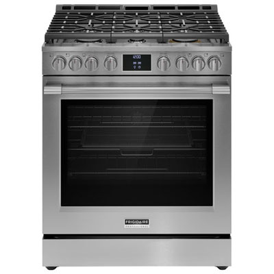 "Open Box - Frigidaire Pro 30"" 6.0 Cu. Ft. Gas Air Fry Range (PCFG3080AF) - Stainless - Scratch & Dent"