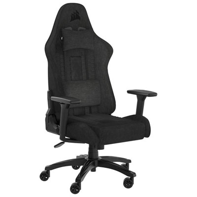 Open Box - Corsair TC100 RELAXED Ergonomic Fabric Gaming Chair (2023) - Black