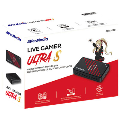 AverMedia Live Gamer Ultra S 4K UHD HDMI 2.0 Video Capture Card