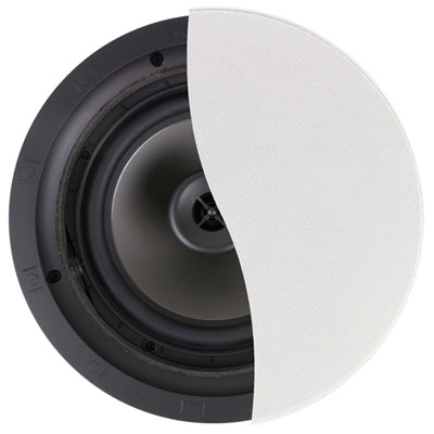 Klipsch CDT2800CII 200-Watt In-Ceiling 8" Speaker - Single - White Great Theater Speaker