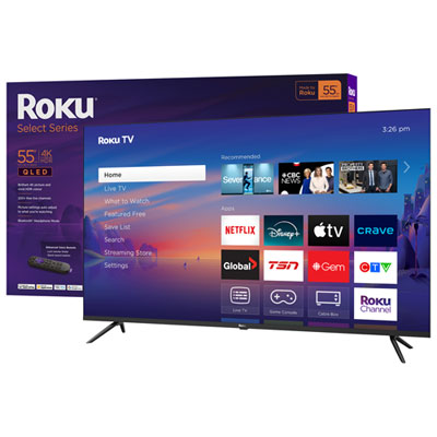 Roku Select Series 55" 4K UHD HDR QLED Roku Smart TV (55R5C5CA) - 2025 - Only at Best Buy Great TV