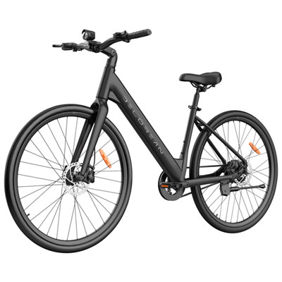 Delorean DM770 Step-Through Electric City Bike (500W Motor / 55km Range / 32km/h Top Speed) - Black The bike rides great and my 19-year-old son loves it, but assembly was frustrating