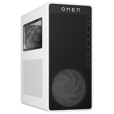 HP OMEN 16L Gaming PC - White Metal (AMD Ryzen 7 8700F/16GB RAM/1TB SSD/RTX 5060 Ti) - Only at Best Buy
