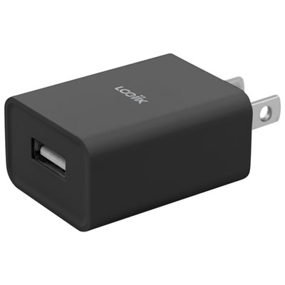 LOGiiX Power Cube Classic 12W USB-A Wall Charger - Black