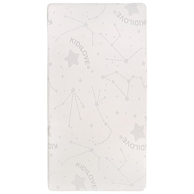 Dream On Me Kidilove Comfort Water Resistant Cotton Crib Mattress - Star Print