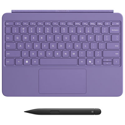 Clavier Pour Surface Pro De 12 Po De Microsoft Avec Stylet Slim Pen- Violet - Bilingue