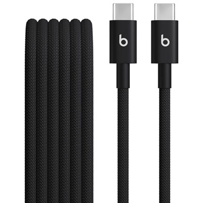 Câble Tissé Usb-C À Usb-C De 1,5 M (4,9 Pi) De Beats By Dr. Dre (Mdga4Ll/a) - Noir Éclair Works great with my iphone 17, and I love the color