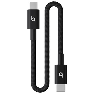 Câble Tissé Usb-C À Usb-C De 0,2 M (0,65 Pi) De Beats By Dr. Dre (Meq94Ll/a) - Noir Éclair 