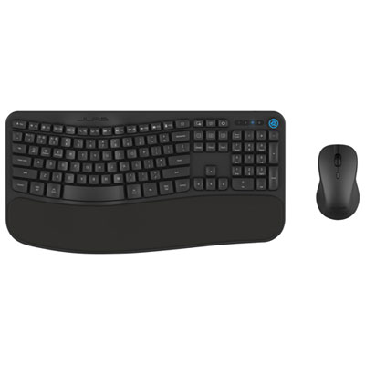 JLab Flow Bluetooth Ergonomic Keyboard & Mouse Combo - English I love how the split keyboard feels - it's very comfortable!
              The wrist support is great too!