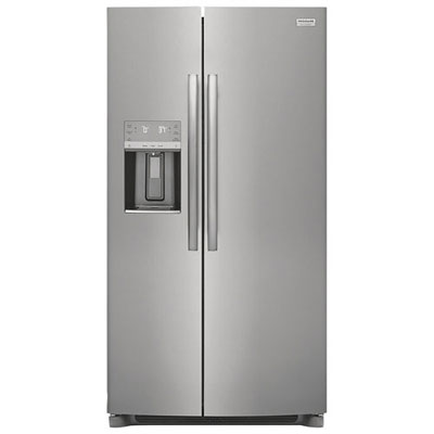 "Open Box - Frigidaire Gallery 36"" 25.6 Cu Ft Side-By-Side Refrigerator (GRSS2652AF) -Stainless - Scratch & Dent"