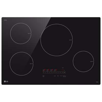 LG 30" 4-Element Induction Cooktop (CBIH3013BE) - Black Ceramic This black LG stove top is great