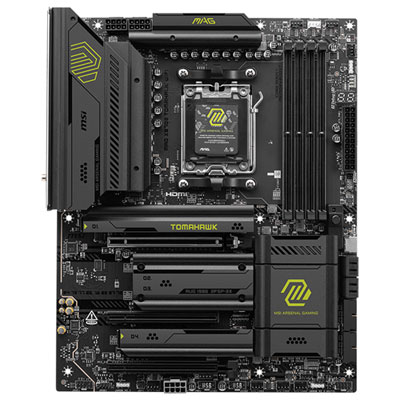 MSI MPG X870 Tomahawk WiFi ATX AM5 Motherboard for AMD Ryzen 9000/8000/7000 Series CPUs Great product