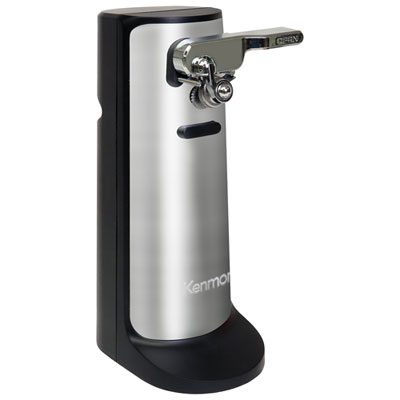 Kenmore 3-in-1 Electric Can Opener with Knife Sharpener & Bottle Opener (KKCO) - Black