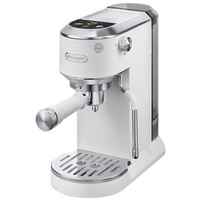 Machine À Espresso Manuelle Dedica Duo De De'longhi - Blanc This machine looks great great for space and lots of good functions that I would love to work