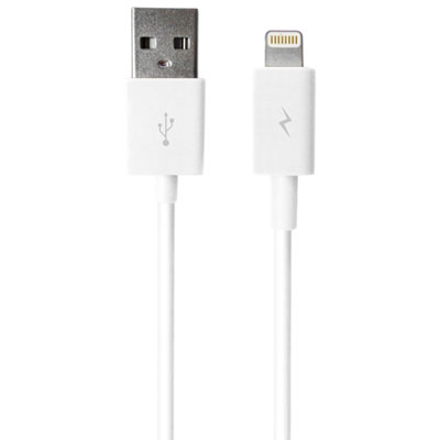 LOGiiX Sync & Charge Jolt Shortie 0.3m (1 ft.) USB-A to Lightning Cable - White
