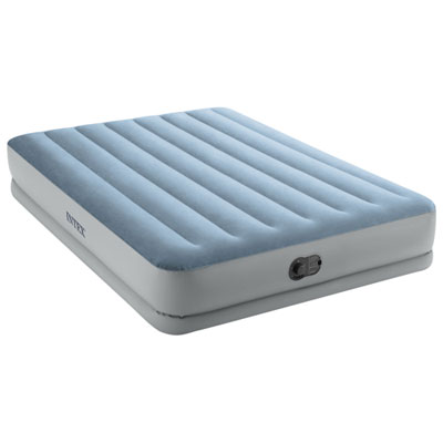 Intex Dura-Beam Plus Mid-Rise 14" Air Bed with Built-in USB Pump & Inflatable Pillows - Queen - Blue