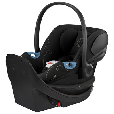 Cybex Aton G Swivel Rear-facing Infant Car Seat with SensorSafe - Moon Black