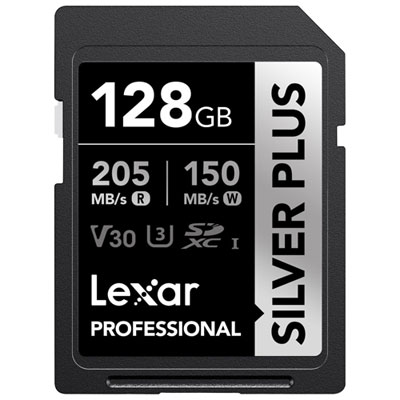 Lexar Professional Silver Plus 128GB 205MB/s UHS-I SDXC Memory Card Great Sd Card