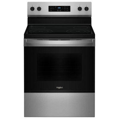 "Open Box - Whirlpool 3 Series 30"" 5.3 Cu Ft Self-Clean 4-Element Freestanding Electric Range (YWFES3530RS) - SS - Perfect Condition"