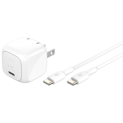 Belkin 30W USB-C Wall Charger with USB-C Cable - White Best charger block