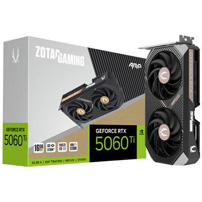 Image of ZOTAC Gaming GeForce RTX 5060 Ti AMP 16GB GDDR7 Video Card
