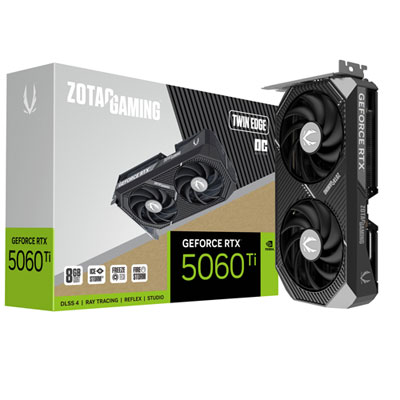 Image of ZOTAC Gaming GeForce RTX 5060 Ti Twin Edge OC 8GB GDDR7 Video Card