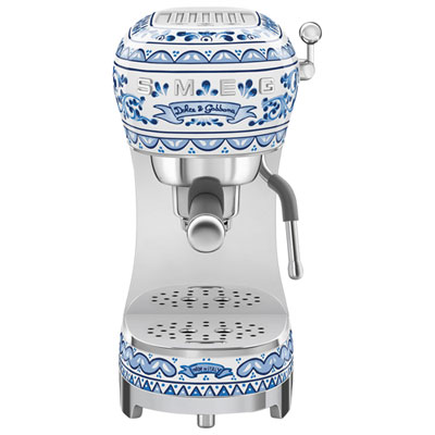Machine À Espresso Manuelle De Smeg - Collection Dolce & Gabbana - Bleu Méditerranée