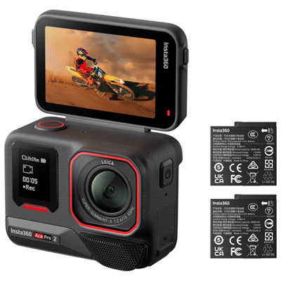 Insta360 Ace Pro 2 Dual Battery Bundle 8K Waterproof Action Camera Perfect product 
              Great value for money 
              Best action camera ever