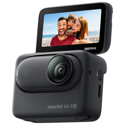 Insta360 Go 3S Standard 64GB Waterproof 4k Vlogging Camera - Midnight Black Great for bright conditions