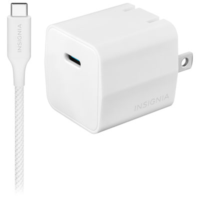 Insignia 20W USB-C Wall Charger Kit (NS-MW320C1W24B-C) - White - Only at Best Buy