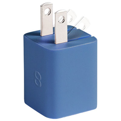 LOGiiX Vibrance Power Cube 30W USB-C Wall Charger - Midnight Blue