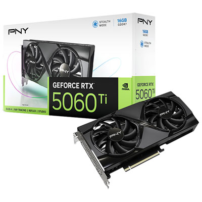 Image of PNY GeForce RTX5060 Ti OC Dual-Fan16GB GDDR7 Video Card