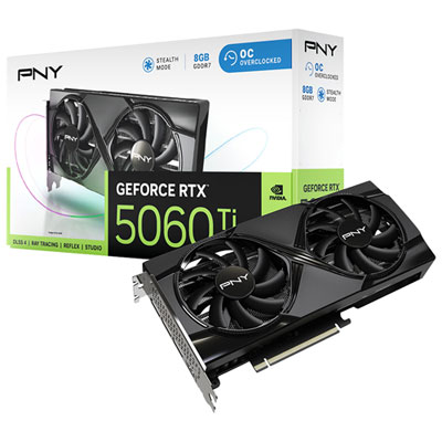 Image of PNY GeForce RTX5060 Ti OC Dual-Fan 8GB GDDR7 Video Card