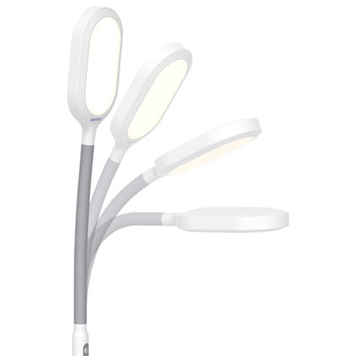 Verilux HappyLight Duo 2-in-1 Light Therapy Floor Lamp - White