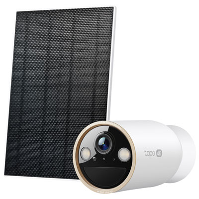 Caméra Ip D'intérieur Et D'extérieur Sans Fil À Énergie Solaire Ultra Hd 4K Tapo C460 De Tp-Link