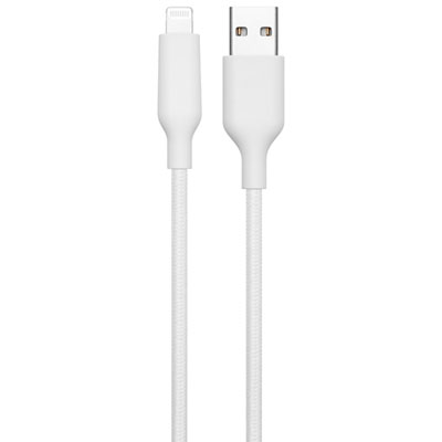 Best Buy Essentials 1.8m (5.9 ft.) Braided USB-A to Lightning Cable (BE-MCA6ALW-C) - Only at Best Buy
