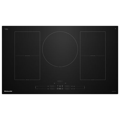KitchenAid 36" 5-Element Temp Cook Induction Cooktop (KCIT736SBL) - Black