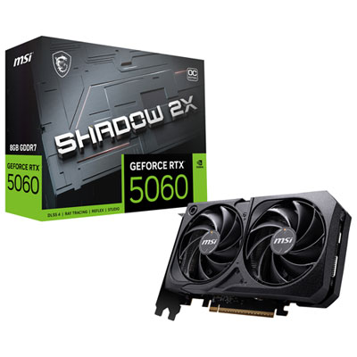 Image of MSI GeForce RTX 5060 Shadow 2X OC 8GB GDDR7 Video Card