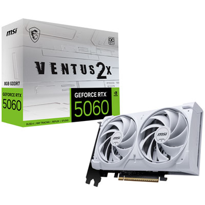 MSI GeForce RTX 5060 Ventus 2X OC 8GB GDDR7 Video Card