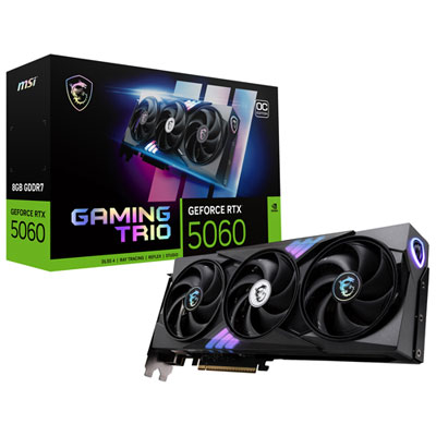 Image of MSI GeForce RTX 5060 Gaming Trio OC PLUS 8GB GDDR7 Video Card