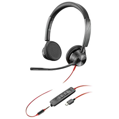 Casque D'écoute À Suppression Du Bruit Poly Blackwire 3300 De Hp - Noir