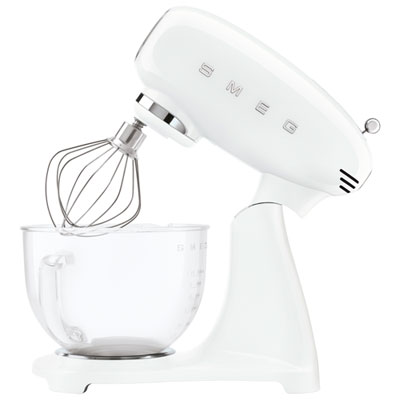 Smeg Tilt-Head Stand Mixer - 5Qt - 800-Watt - White