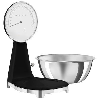 Smeg Analog / Digital Kitchen Scale - Black
